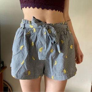 Gingham shorts